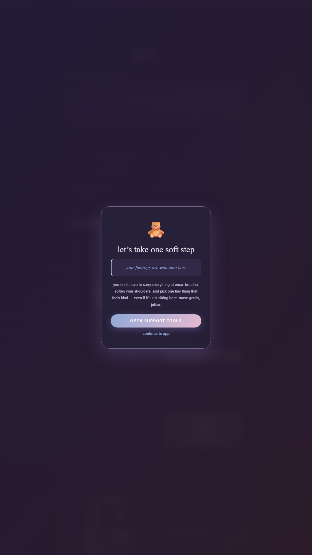 Deep night Moodflower theme screenshot
